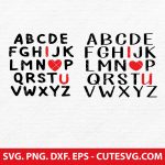 ABC I Love you Valentine SVG | Valentine SVG Bundle | Valentine’s Day SVG | Teacher SVG | Love SVG | PNG, DXF, EPS, Cutting files for Cricut