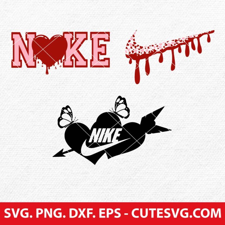 Nike Valentine's Day SVG Bundle | Nike Love SVG | Nike Heart SVG | PNG ...