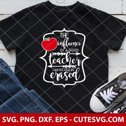 The influence of a good teacher can never be erased SVG