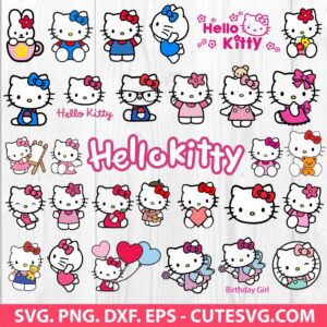 Kawaii Kitty SVG Bundle