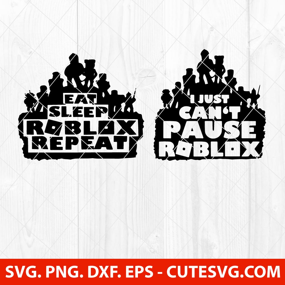 Roblox Logo Birthday Bundle SVG Silhouette, Roblox Svg