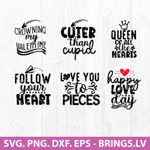 Valentine SVG and PNG Bundle