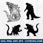 Godzilla SVG | Godzilla Cut File | Godzilla Clipart | Godzilla Vector | Dinosaur SVG | PNG | DXF | EPS | For Cricut and Silhouette