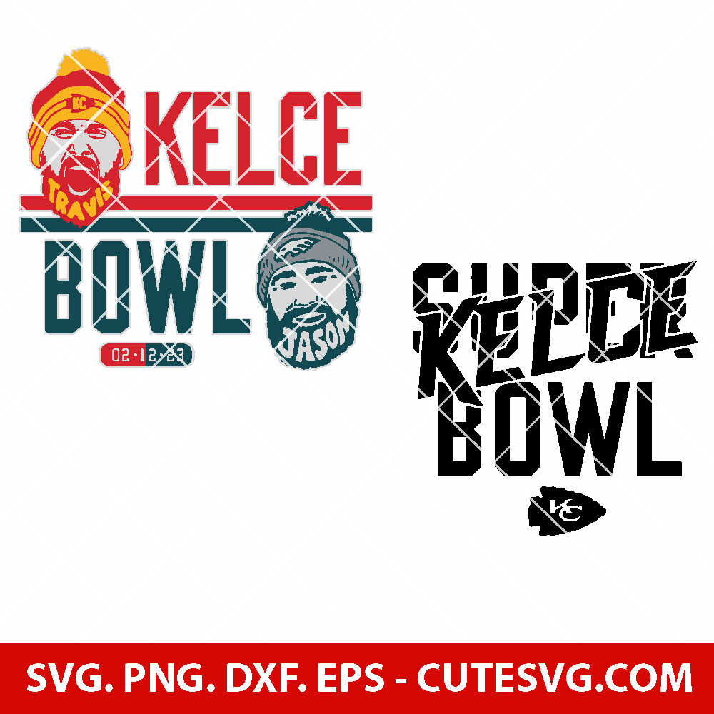 Kelce Bowl 2023 SVG Bundle, Travis Kelce 87 SVG, Kansas City Chiefs SVG ...