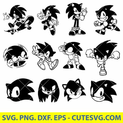 Sonic The Hedgehog SVG Bundle