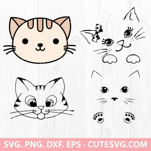 Cat Face SVG