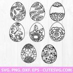 Easter Egg SVG, Easter SVG Bundle, Easter Egg Clipart SVG, Egg SVG, Easter SVG, PNG, DXF, EPS, Cut Fies Files for Cricut and Silhouette