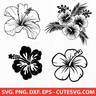 Hawaiian Flower SVG Cut File