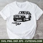 Jeep Wrangler SVG, Vehicle SVG, Jeep SVG, Wrangler SVG, PNG, DXF, EPS, Cut Files for cricut and Silhouette