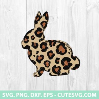 Easter Leopard Bunny SVG