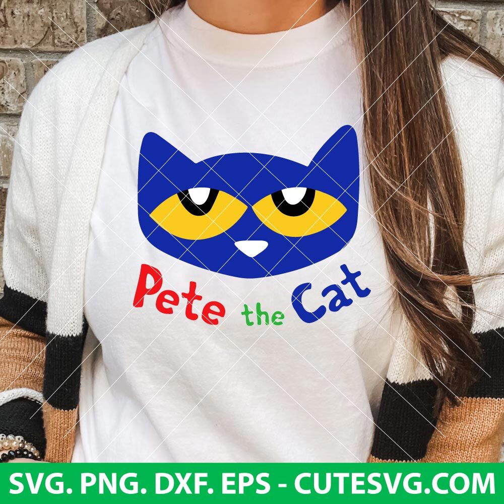 Pete the Cat SVG Cut File, Pete the Cat Clipart, Pete the Cat PNG