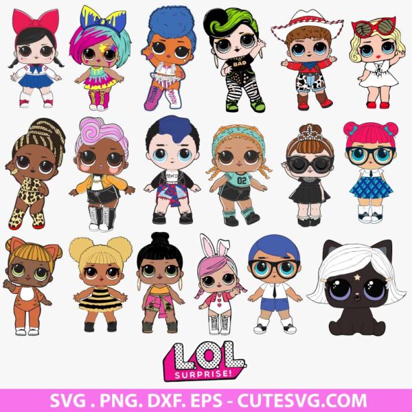 LOL Surprise Dolls SVG Bundle