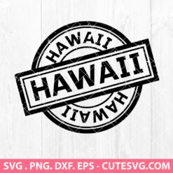 Hawaii Stamp SVG
