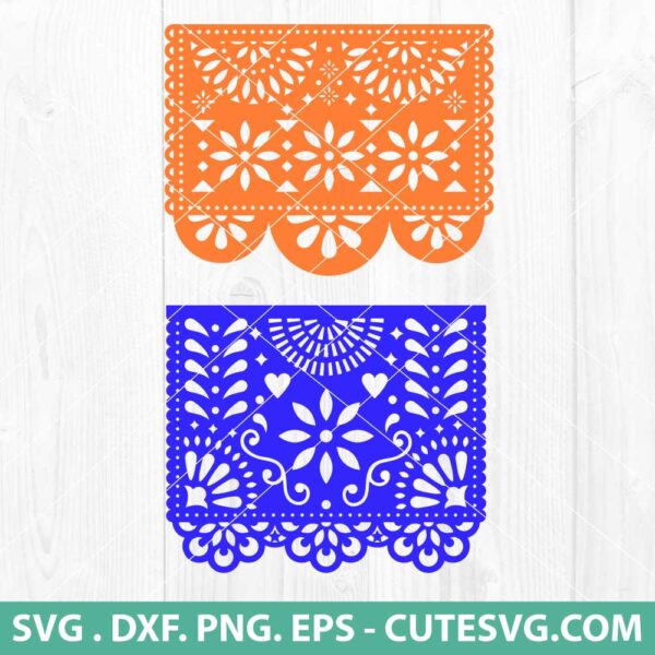 Papel picado SVG Bundle