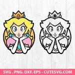 Princess Peach SVG Bundle, Super Mario SVG, Mario Bros SVG, Mario Characters SVG, PNG, DXF, EPS, Cut files for Cricut & Silhouette