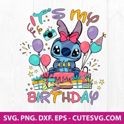 It's My Birthday Stitch SVG