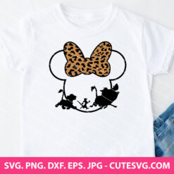 Cute Minnie Animal Kingdom SVG