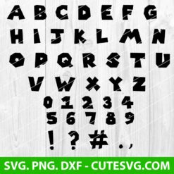 Mario Bros Alphabet SVG