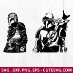 Mandalorian SVG Bundle, Baby Yoda SVG, Baby Yoda Clipart, The Mandalorian SVG, Star War SVG, PNG, DXF, EPS, Cut Fies for Cricut