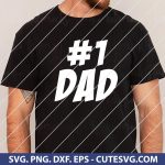#1 Dad SVG Best Dad SVG Fathers Day SVG Birthday SVG PNG DXF EPS Cut Files for Cricut and Silhouette Instant Digital download