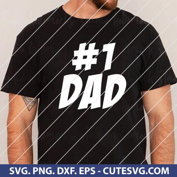 #1 Dad SVG