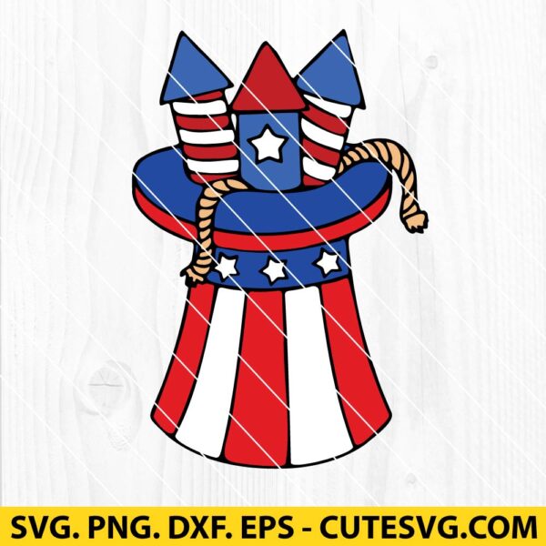 4th of July Hat SVG