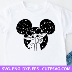 Baby Yoda Disney Mouse SVG