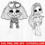 LOL Surprise Dolls SVG LOL Surprise Dolls Outline Vector PNG DXF EPS Cut files for Cricut Instant Digital Download