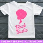 Black Barbie SVG cut file, Black Doll SVG, Afro Black Barbie SVG, Birthday Girl Doll SVG, Cricut, Sublimation, Iron On Transfer, Digital Download