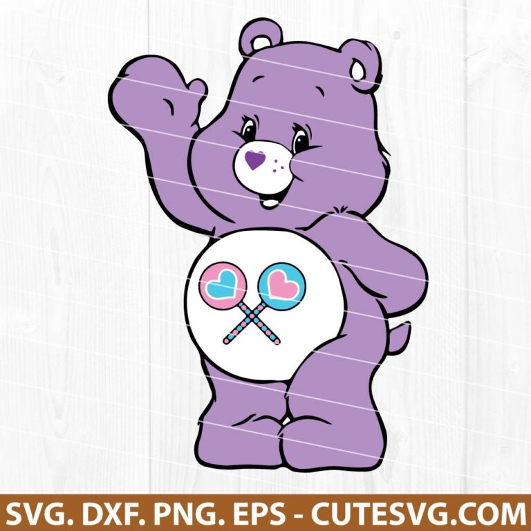 Care Bears SVG Cutting File PNG DXF EPS for Cricut & Silhouette Instant ...