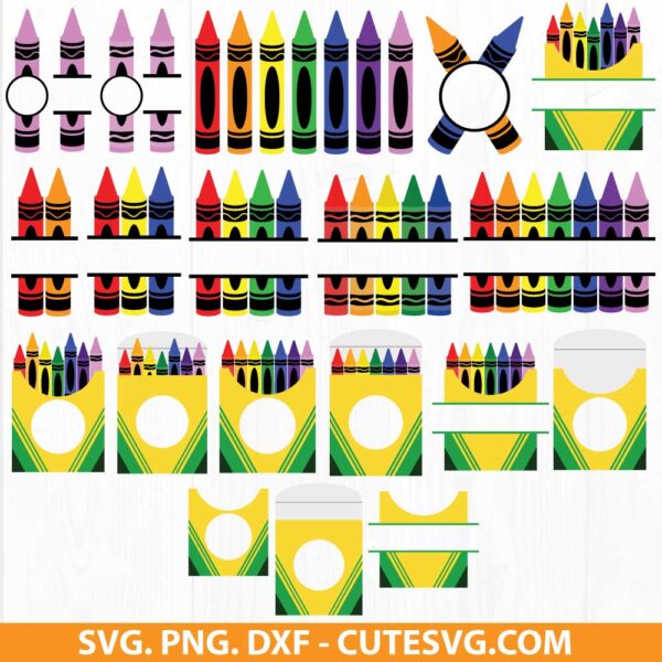 Crayon SVG Bundle