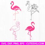 Flamingo SVG Bundle, Pink Flamingo Vector, Summer SVG, Flamingo Clipart, PNG, DXF, EPS, Cut files for Cricut, Silhouette, Digital Download