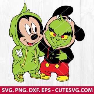 Mickey and Grinch SVG