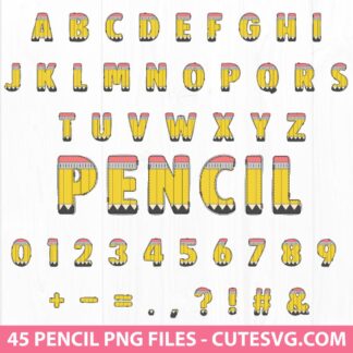 Pencil Doodle Letter PNG