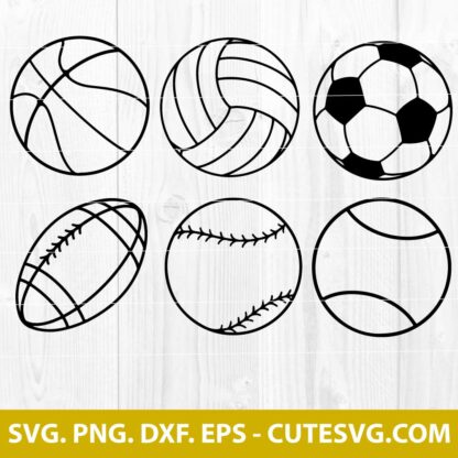 SPORTS BALLS SVG