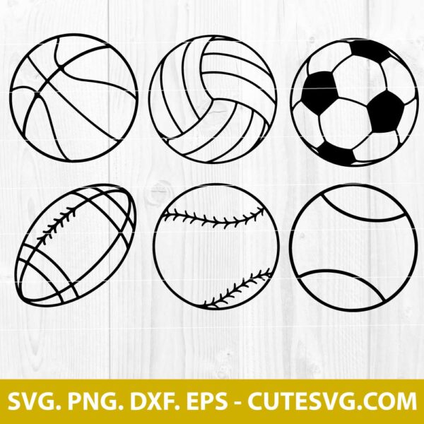 SPORTS BALLS SVG