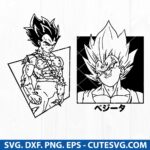 Vegeta Svg, Dragon Ball Svg, Super Saiyan Svg, Vegeta clipart, Vegeta Vector, PNG, DXF, EPS, Cut Files for Cricut, Silhouette, Digital Download