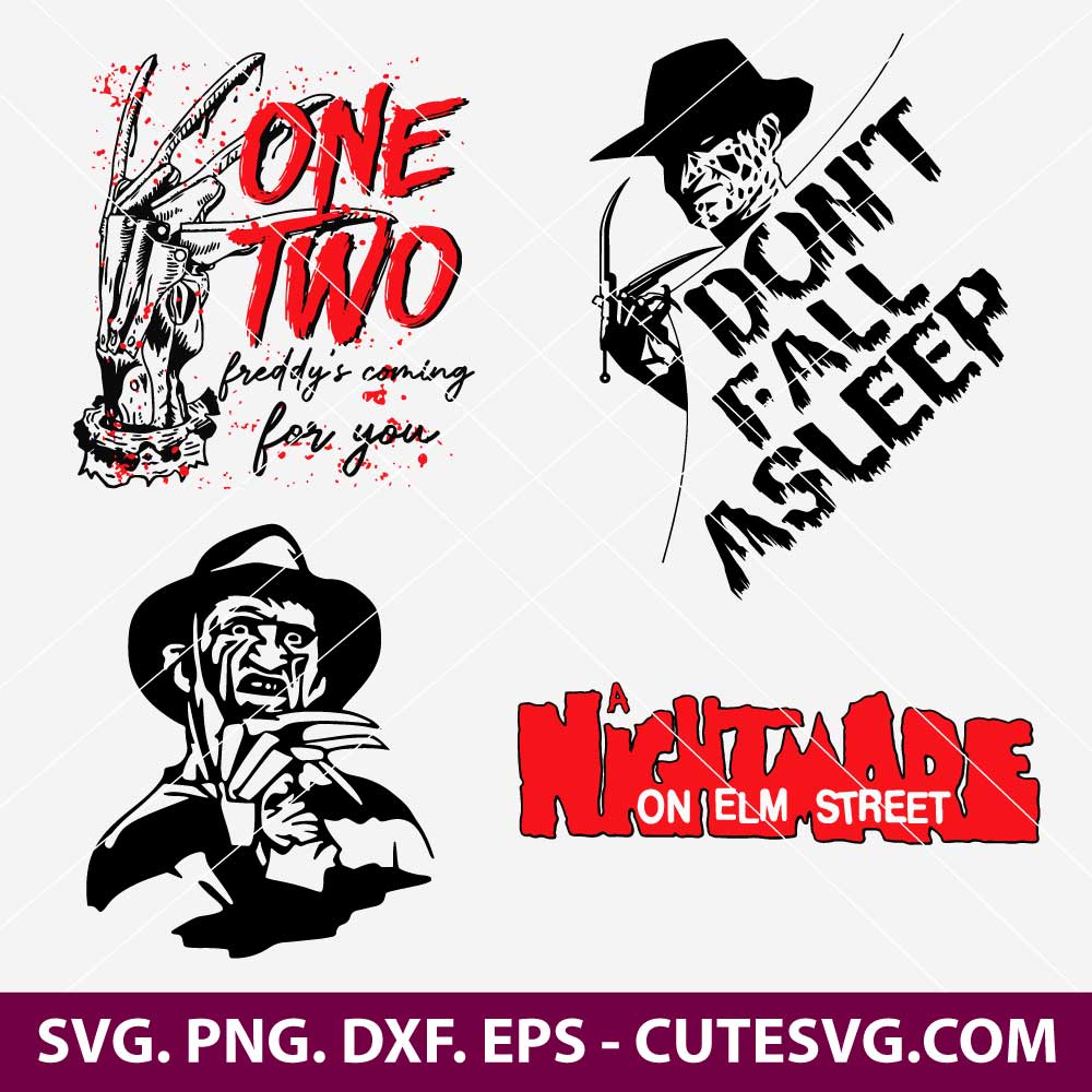 Freddy Krueger SVG, Freddy SVG Cut File, Horror Movie Killer