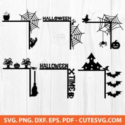 Halloween Door Corner SVG