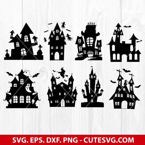 Haunted House Svg