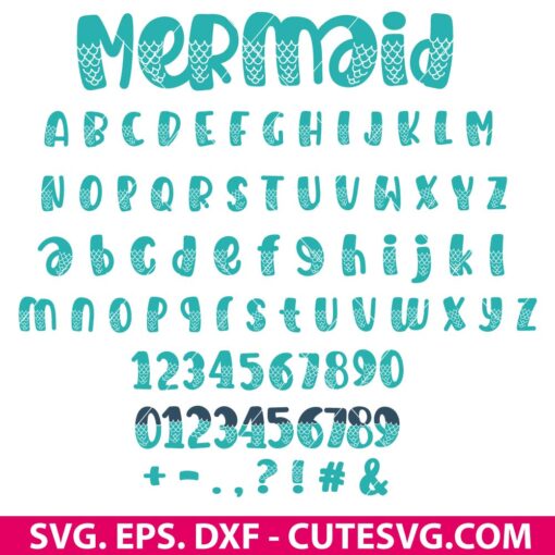 Mermaid Font SVG