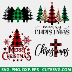 Buffalo Plaid Christmas Tree SVG