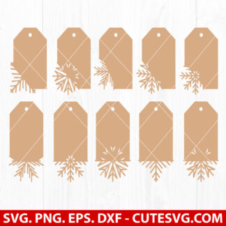 Christmas Gift Tags SVG Bundle