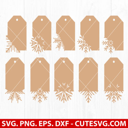 Christmas Gift Tags SVG Bundle