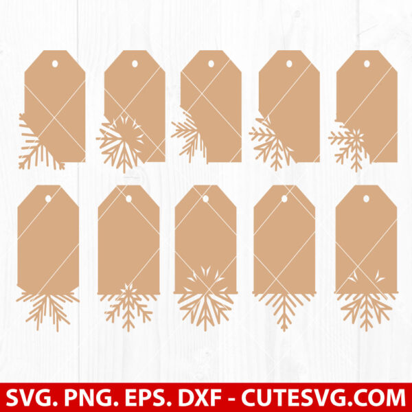 Christmas Gift Tags SVG Bundle