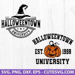 Halloween Town SVG, Halloweentown University SVG, Halloween Shirt SVG, Halloween Witch SVG, Halloween SVG, Files for Cricut, Silhouette