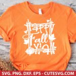 Happy Fall Y'all SVG, Fall SVG, Autumn SVG, Thanksgiving SVG, Hello Fall SVG, Fall Quote SVG, Autumn Quote SVG, Fall Shirt, Fall Decor