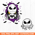 Jack Skellington SVG, Halloween SVG, Nightmare Before Christmas SVG, PNG, DXF, EPS, Cutting Files for Cricut & Silhouette