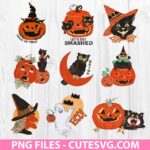 Vintage Halloween PNG Sublimation Bundle - Retro Halloween PNG Sublimation Designs - Instant Download