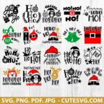Christmas SVG, Christmas SVG Bundle, Winter SVG, Santa SVG, Merry Christmas SVG, Ho HO HO SVG, PNG, PDF, JPG Files, Instant Download